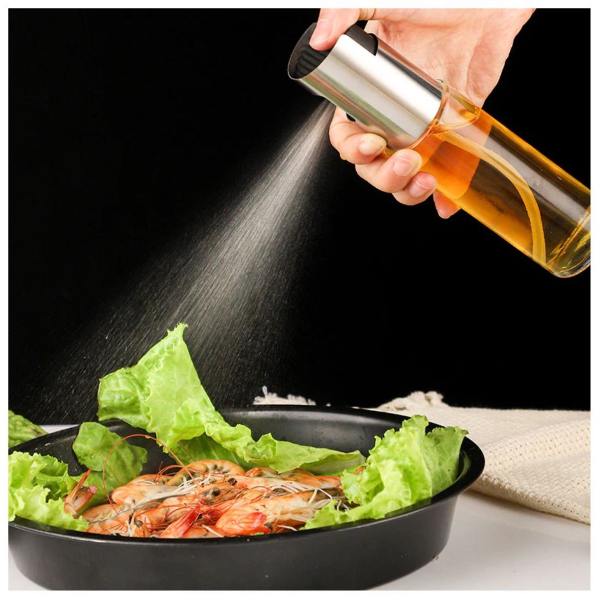 GENERICO - Aceitero de Vidrio Rociador Spray de Aceite Capacidad 100ml