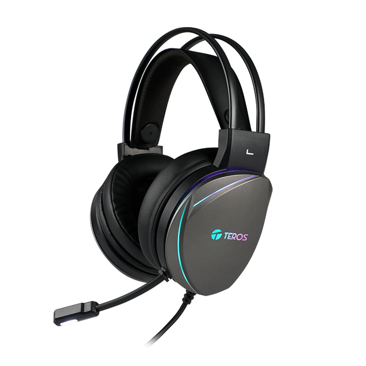 TEROS - Audifono Microfono Usb call center Gamer RGB 7.1 Teros Gaming