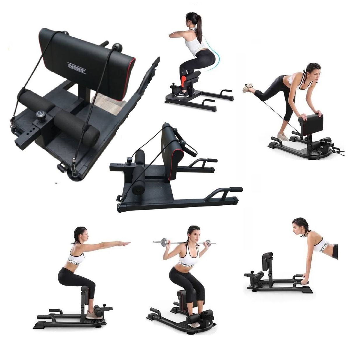 GENERICO - Maquina multifuncional para sentadilla sissy