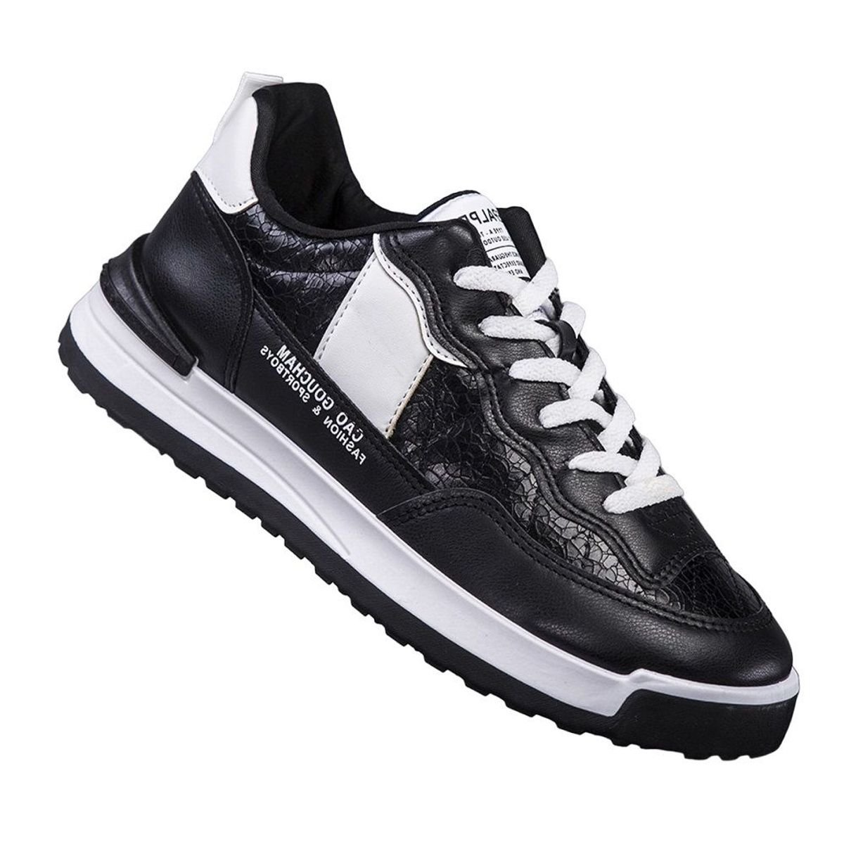 GENERICO - Zapatillas Pic Runner YJ-221016-DZ-2 talla 41US negro con blanco para hombre