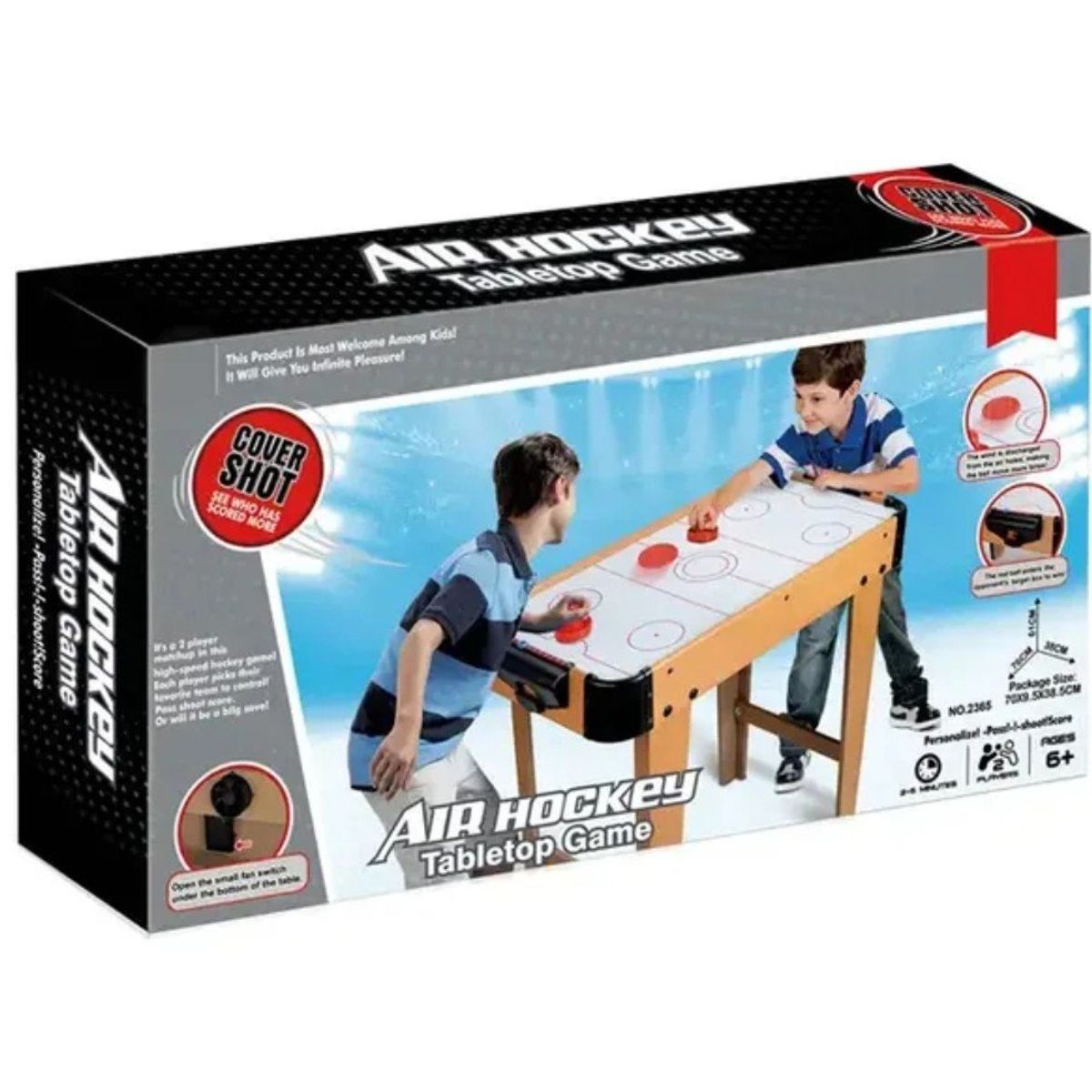 GENERICO - JUEGO DE MESA - AIR HOCKEY MINI - MESA DE HOCKEY NIÑOS
