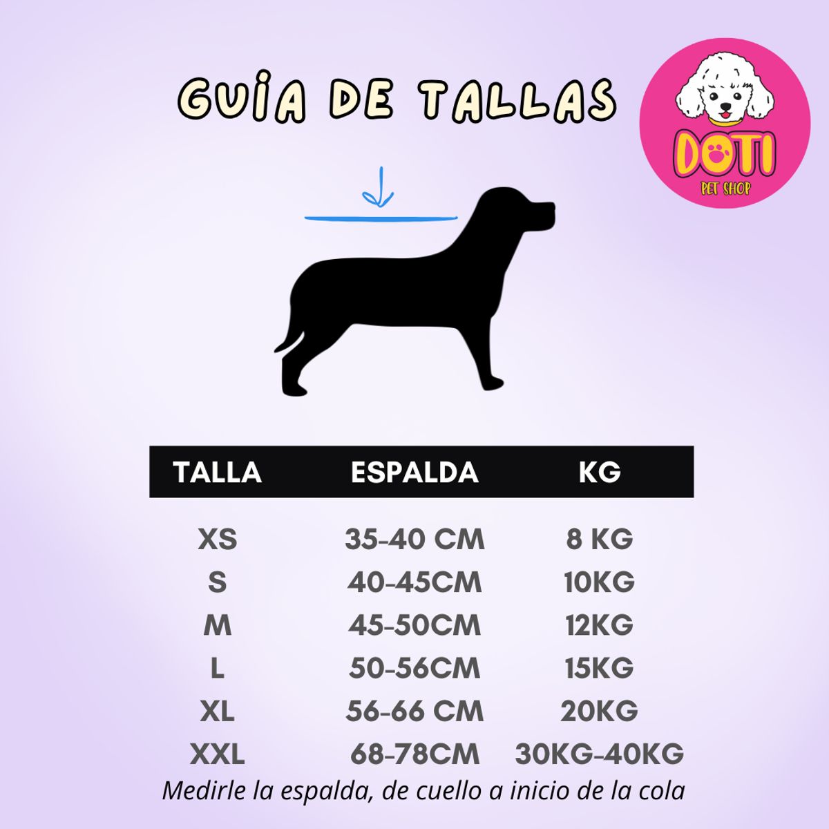 GENERICO - Faja Post Operatoria para Perro Hembra - XL 56-66cm
