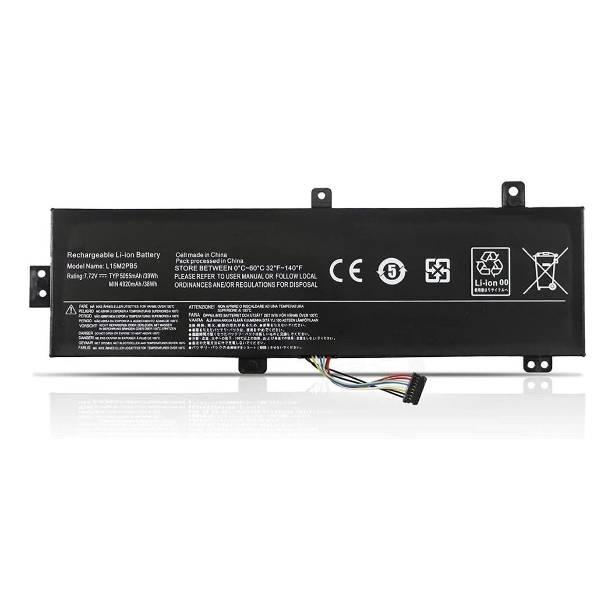 GENERICO - Batería para Laptop L15L2PB4 IdeaPad 310-15ISK 510-15IKB 510-15ISK