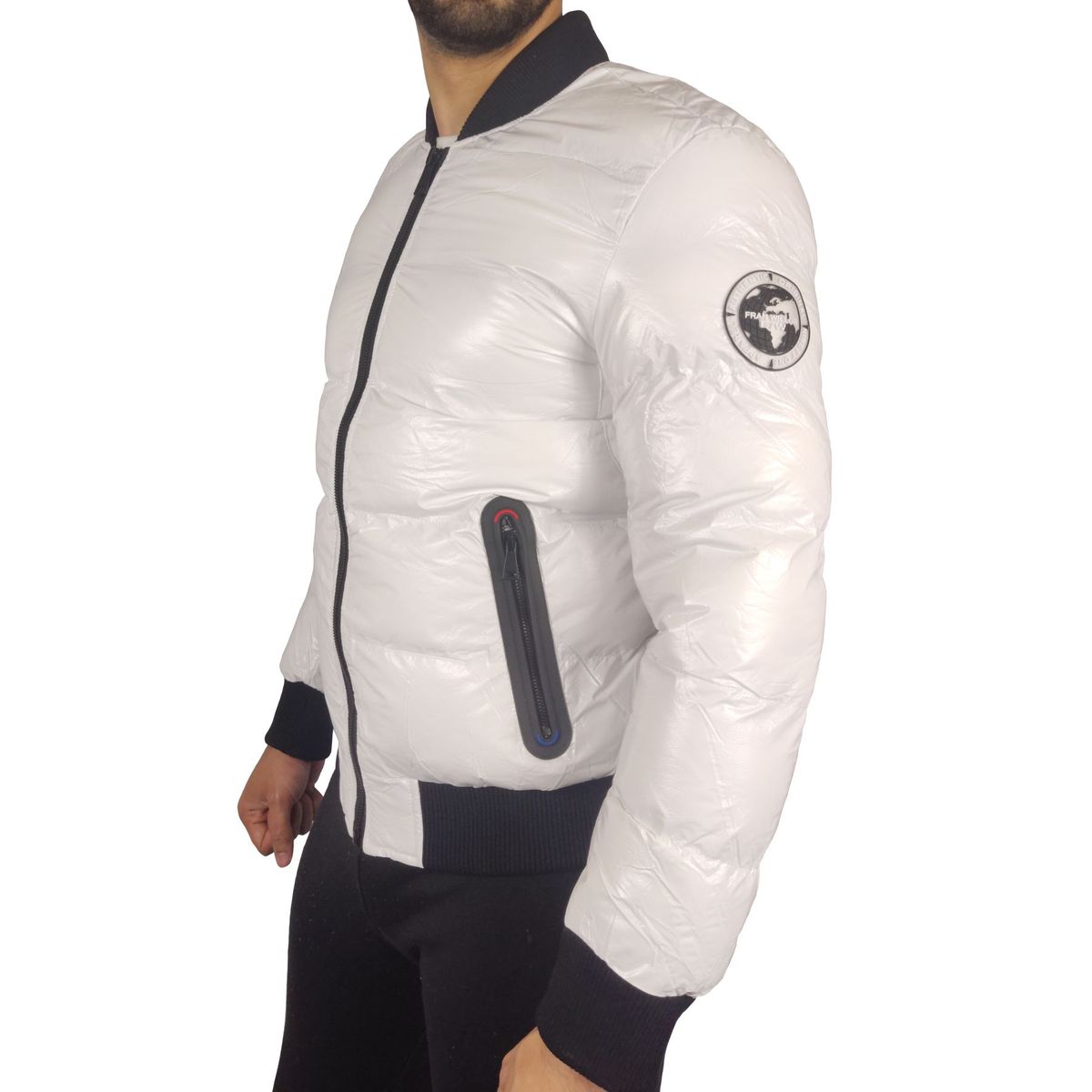 GENERICO - Casaca Hombre Térmica Brillo Frank Willor FW-7009 - Blanco