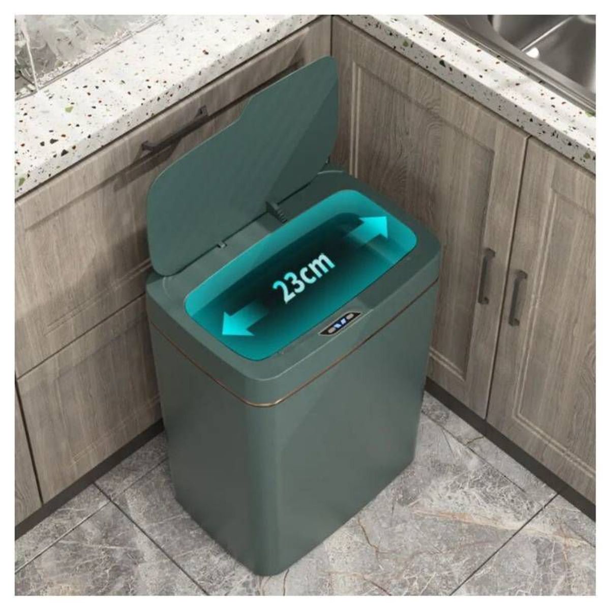 GENERICO - Tacho Smart Inteligente con Sensor Automatico es Recargable VERDE