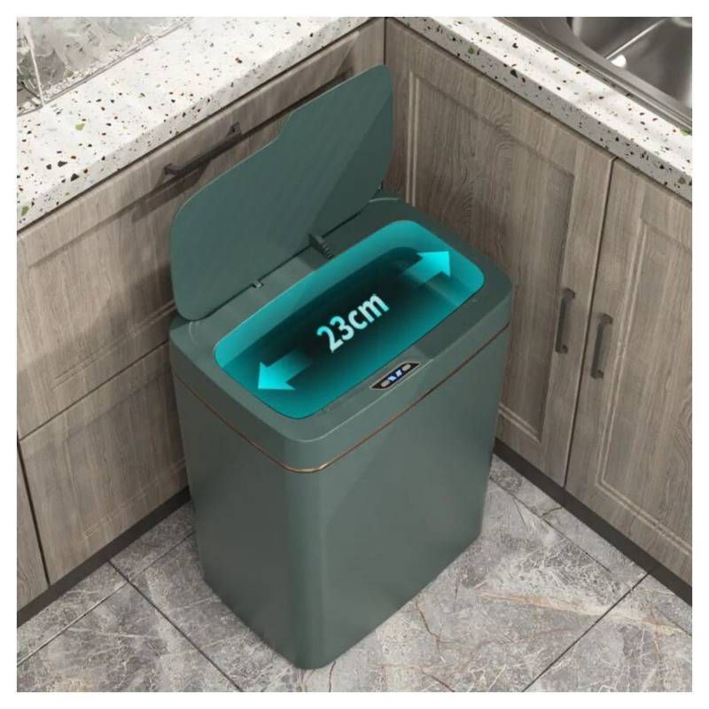 GENERICO - Tacho Inteligente con Sensor Automatico es Recargable VERDE