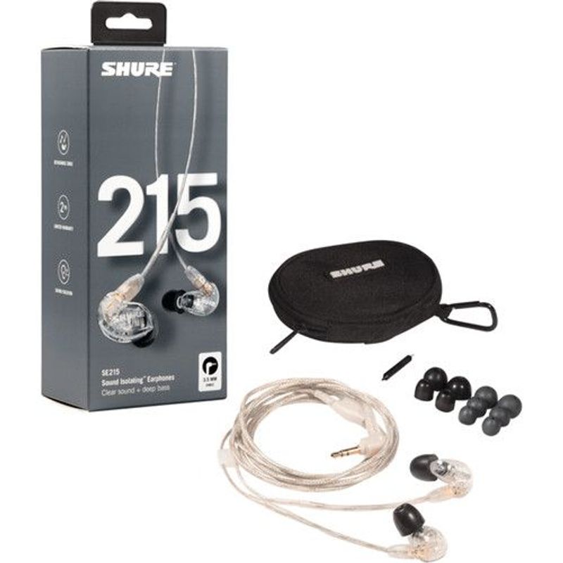 SHURE - Shure Se215-CL Audífonos In Ear Con Cable Para Monitoreo