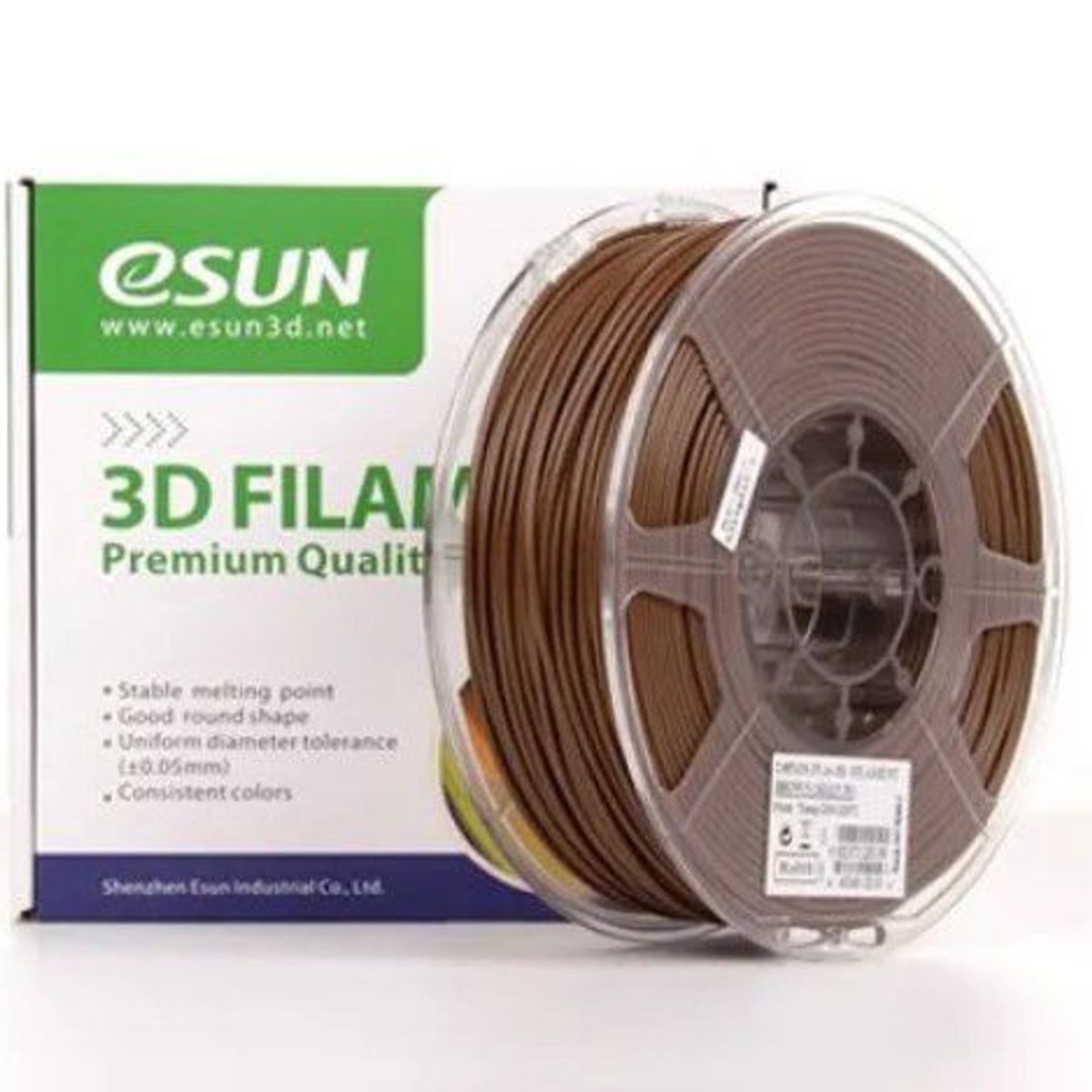 ESUN - Filamento 3D ABS Plus 1KG 175mm Esun Marrón