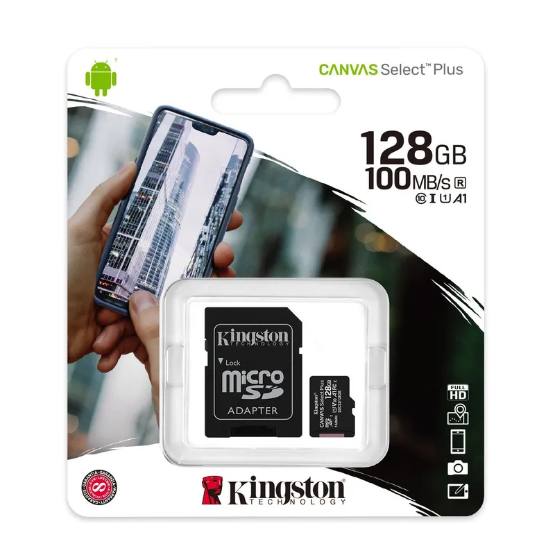 KINGSTON - Memoria Micro Sd Kingston 128Gb Con Adaptador