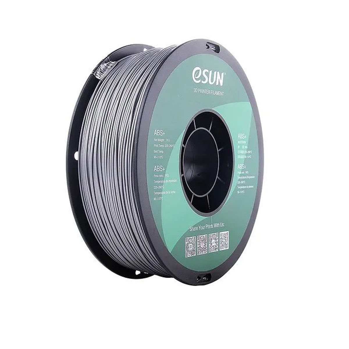 ESUN - Filamento 3D ABS Plus 1KG 175mm Esun Plata