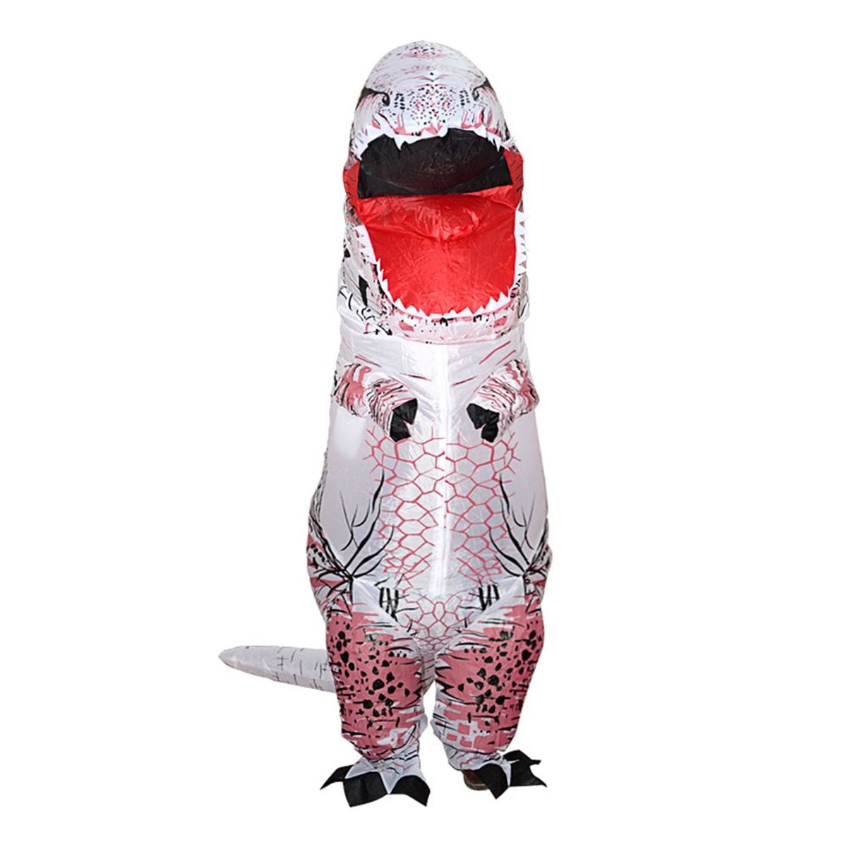 GENERICO - Disfraz Dinosaurio Rex Inflable Adulto Halloween - Blanco