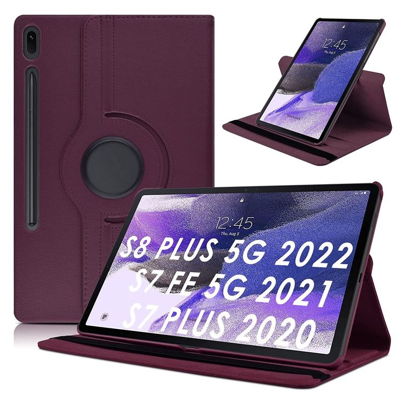 GENERICO - Funda Case para Samsung Tab S7+ Plus 12.4 SM-T970 Protector Flip Cover