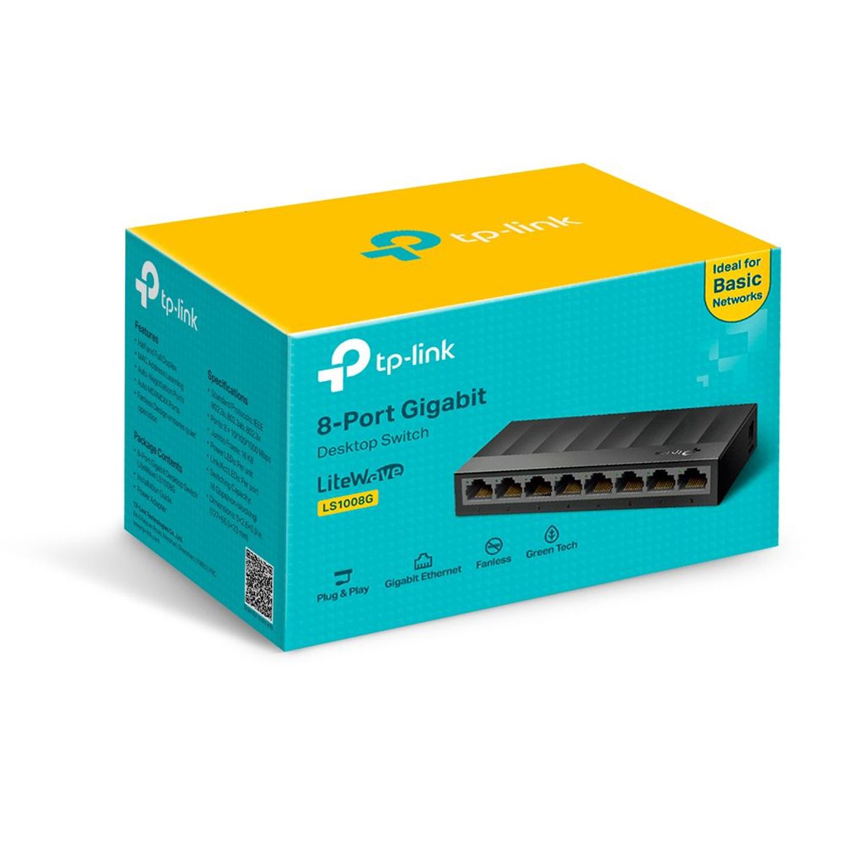 TP LINK - TP-LINK SWITCH DE ESCRITORIO DE 8 PUERTOS 10/100/1000MBPS (LS1008G)