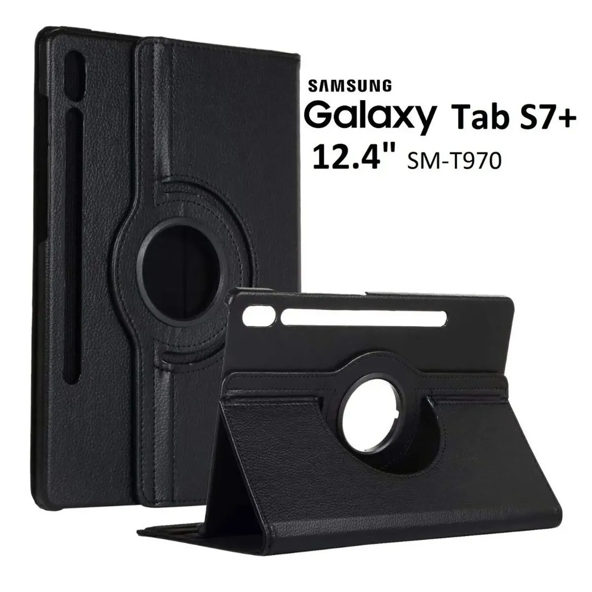 GENERICO - Funda Case para Samsung Tab S7+ Plus 12.4 SM-T970 Protector Flip Cover