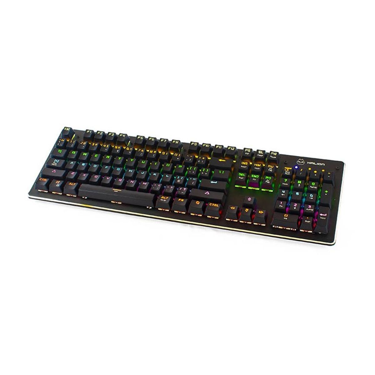 HALION - Teclado Mecánico Halion HA-K935 Apolo II Gamer Led Negro