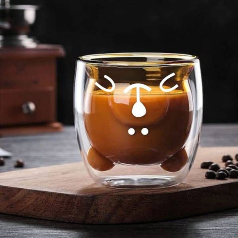 GENERICO - VASO OSITO 250ML - VIDRIO DOBLE PARED