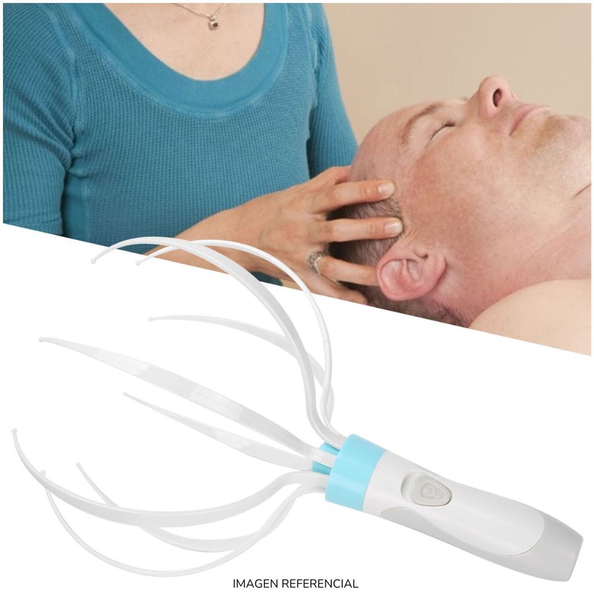 INSPIRA MARKET - Masajeador electrico de cabeza masaje de cuero cabelludo aleatorio