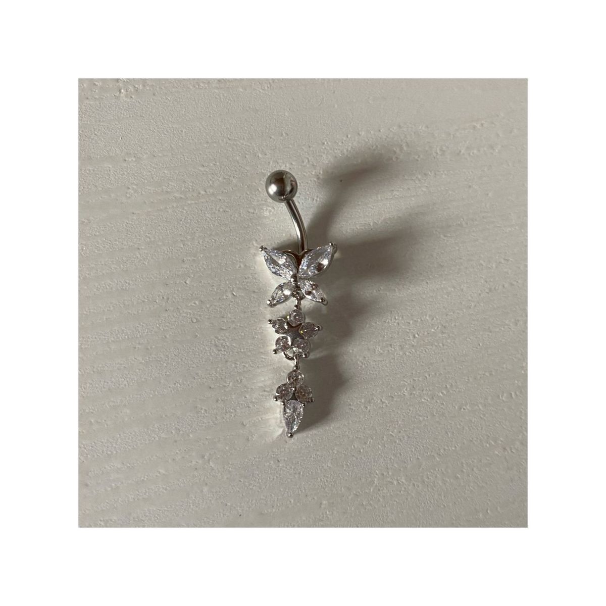 GENERICO - Piercing para ombligo - acero quirúrgico