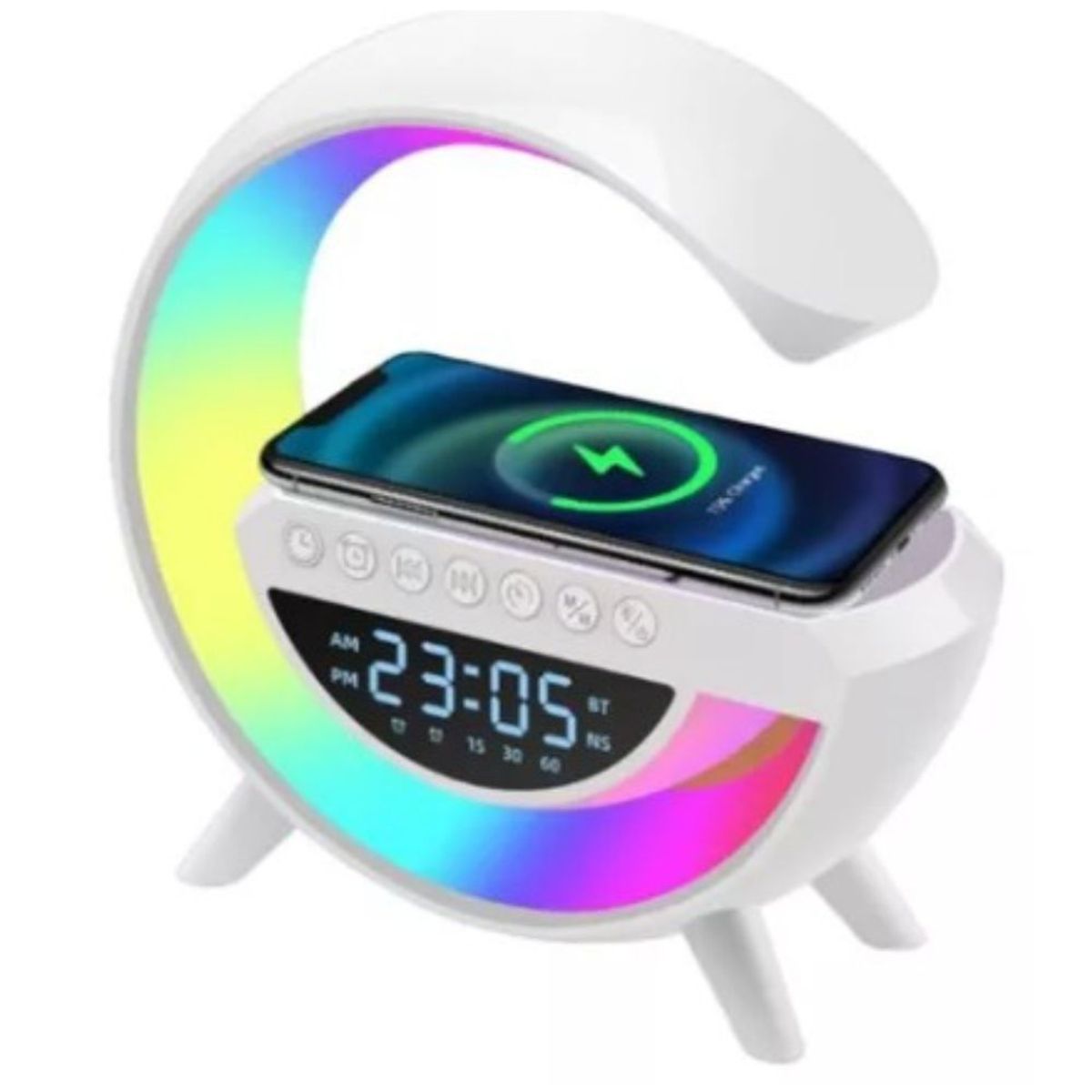 GENERICO - Parlante Bt 3401 Lampara Cargador Inalámbrica G 6 En 1