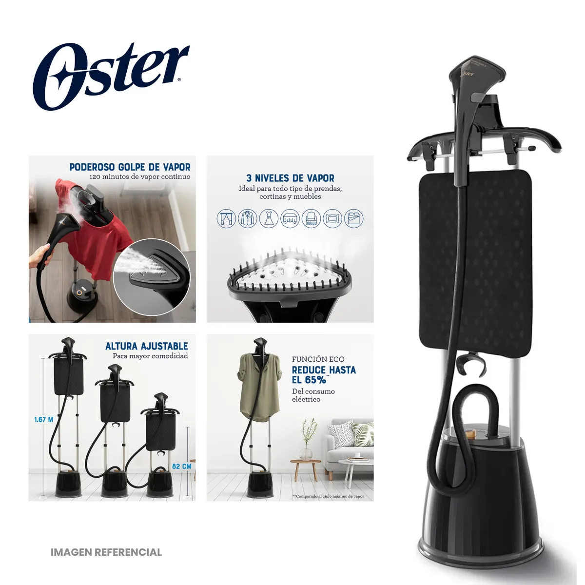 OSTER - Vaporizador de Prendas OSTER con Tabla de Soporte GCSTGS7050