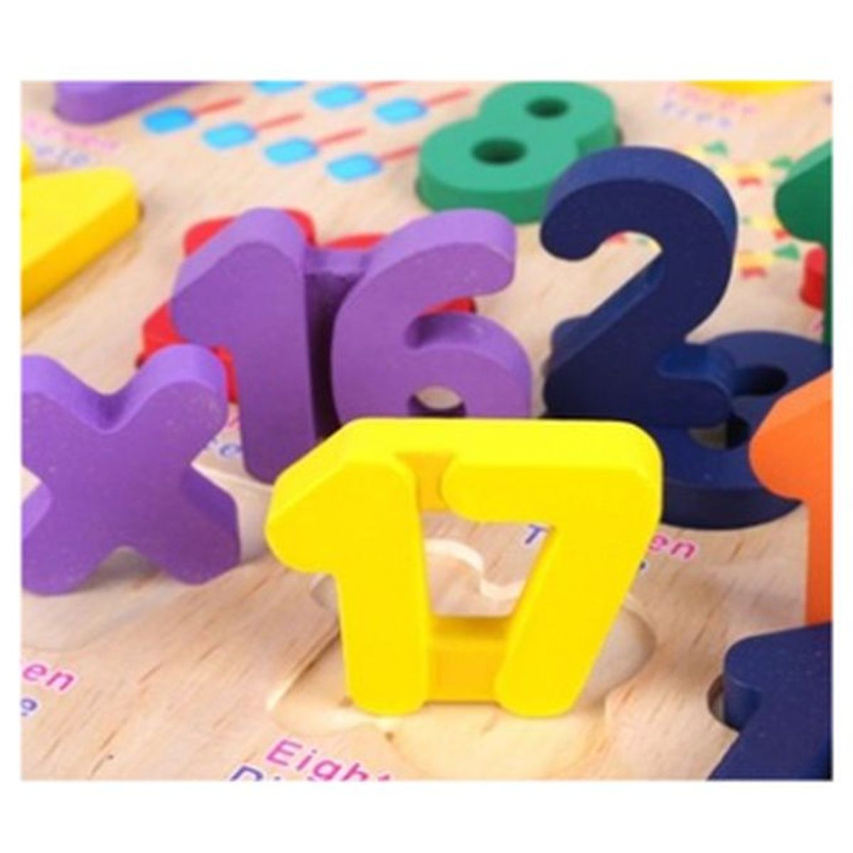 GENERICO - Rompecabezas de alto relieve 1 al 20 / ingles - español