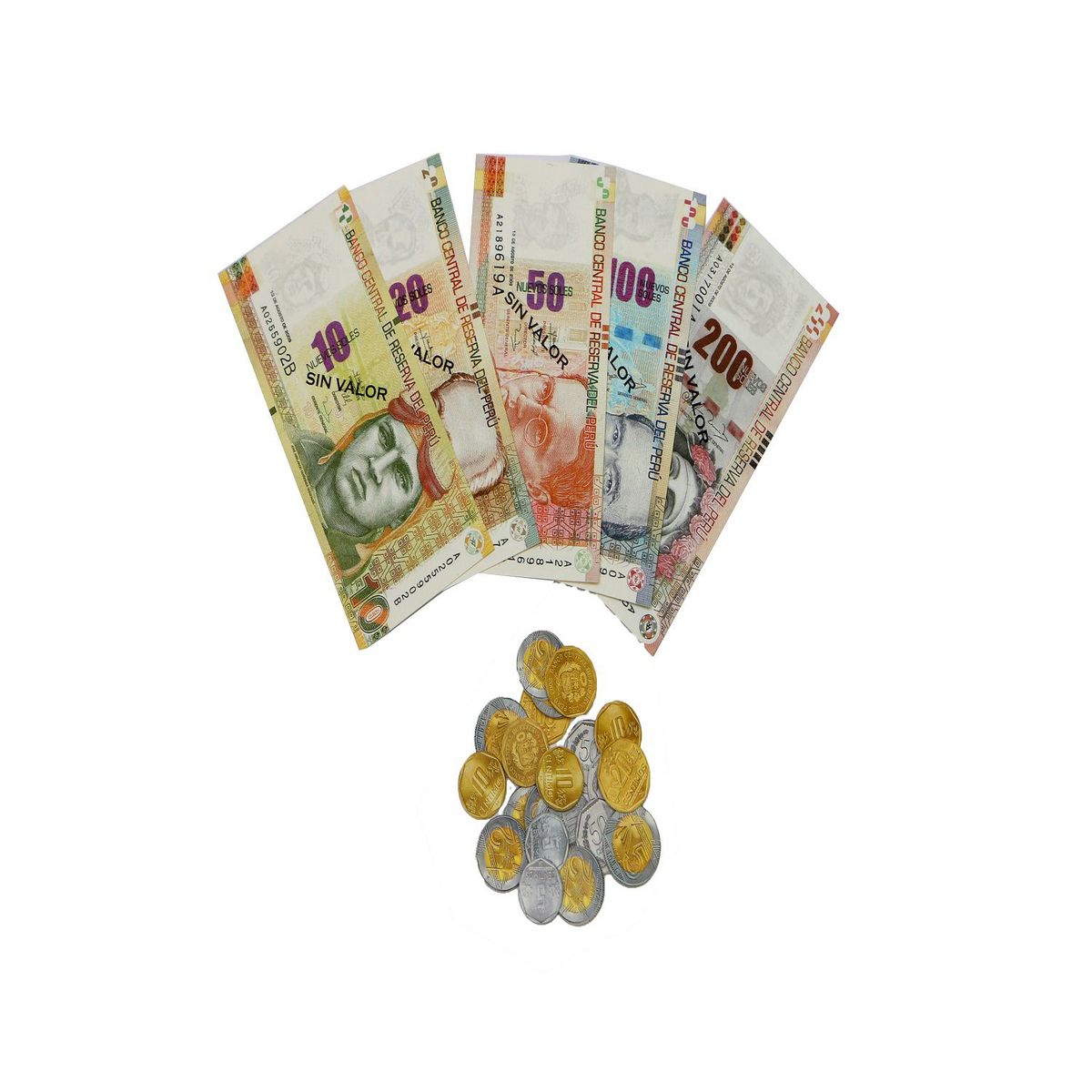 JENSA TOYS - Set de billetes monedas y tarjetas - La tiendita