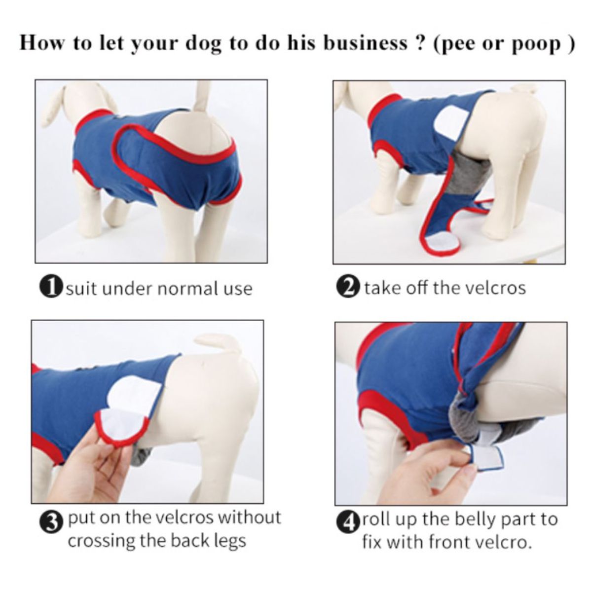 GENERICO - Faja Post Operatoria para Perro Macho S 40-45cm Capibara