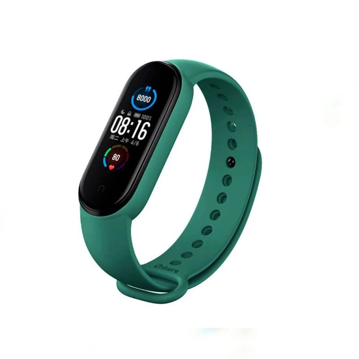 GENERICO - Correa de Silicona Para Xiaomi Mi band 4 - VERDE OSCURO