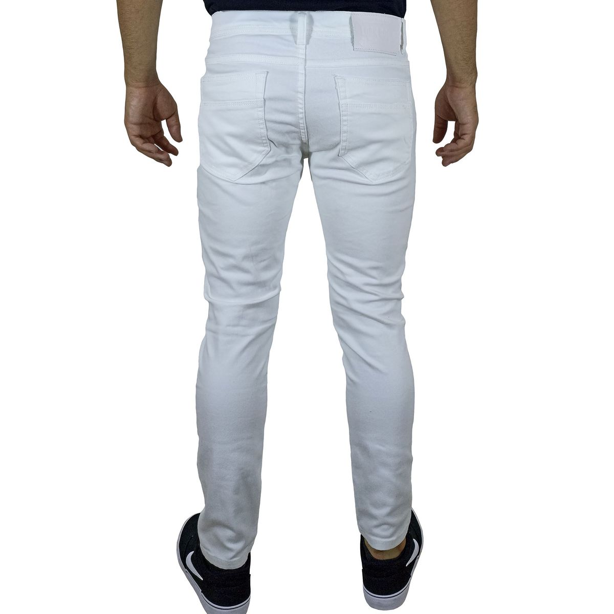 GENERICO - Pantalón Jean Moda Rasgado Para Hombre - Blanco
