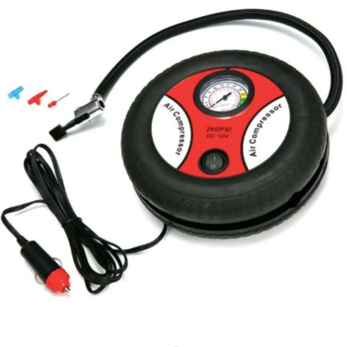 mini inflador de aire compresora  PARA LLANTA pelota, marca GENERICO - Foto Principal