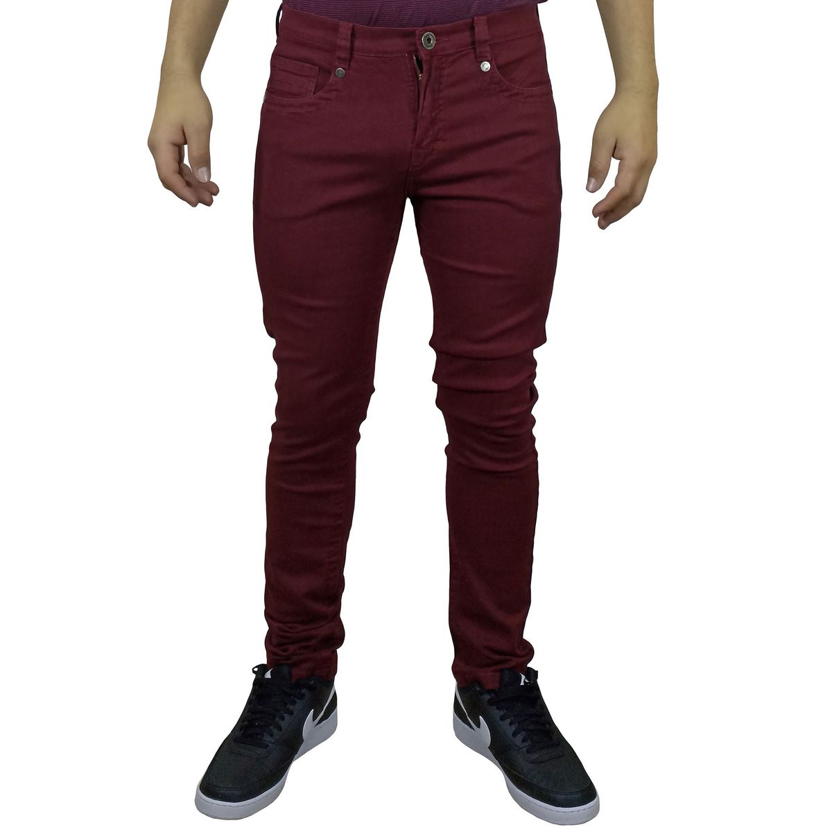GENERICO - Pantalón Drill Moda Para Hombre - Guinda