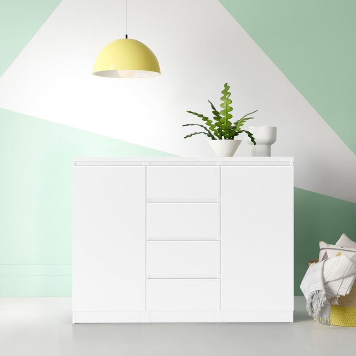 VENTITAS HOME - Aparador Moderno Charlie Blanco