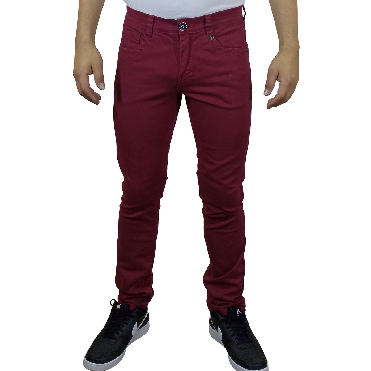 GENERICO - Pantalón Drill Moda Para Hombre - Guinda
