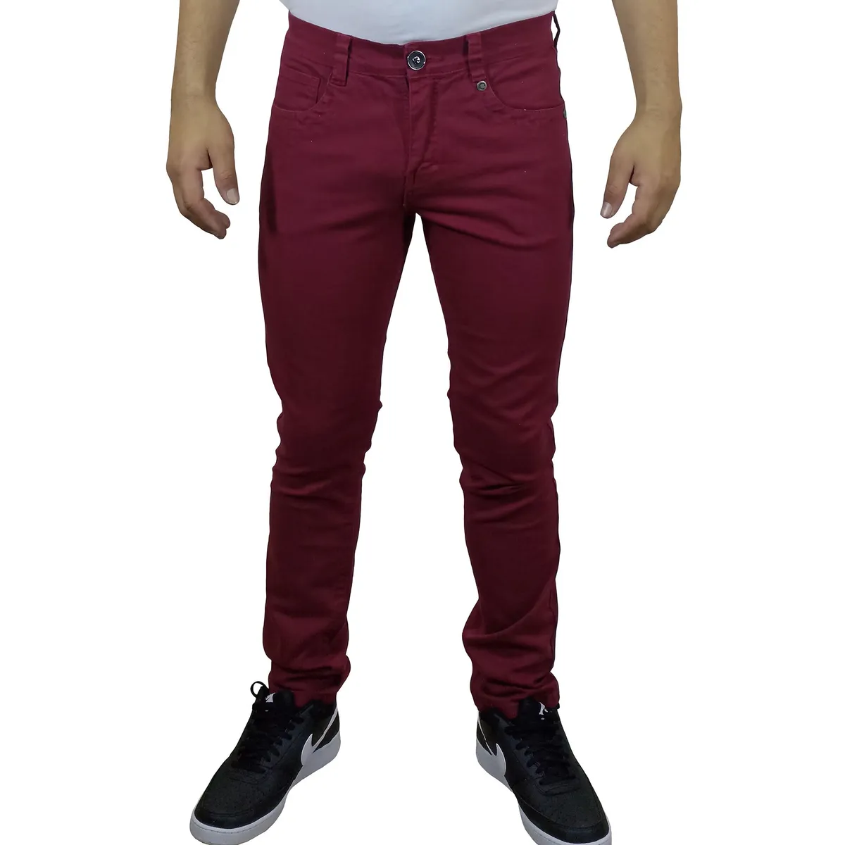 GENERICO - Pantalón Drill Moda Para Hombre - Guinda