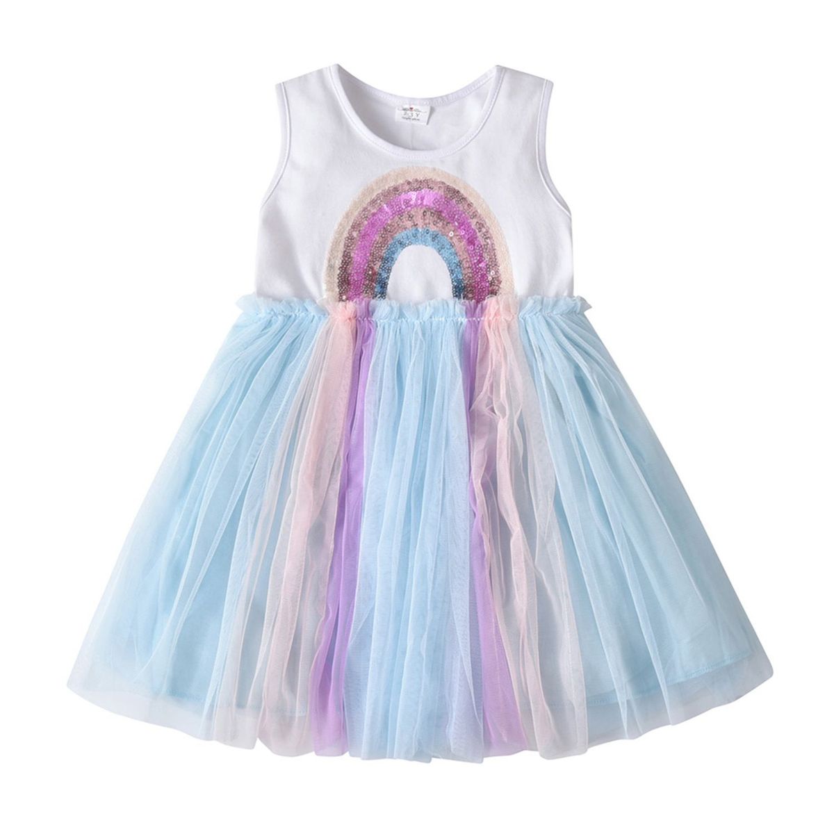 IMPORTADO MC - Vestido de Niña  de Arcoiris