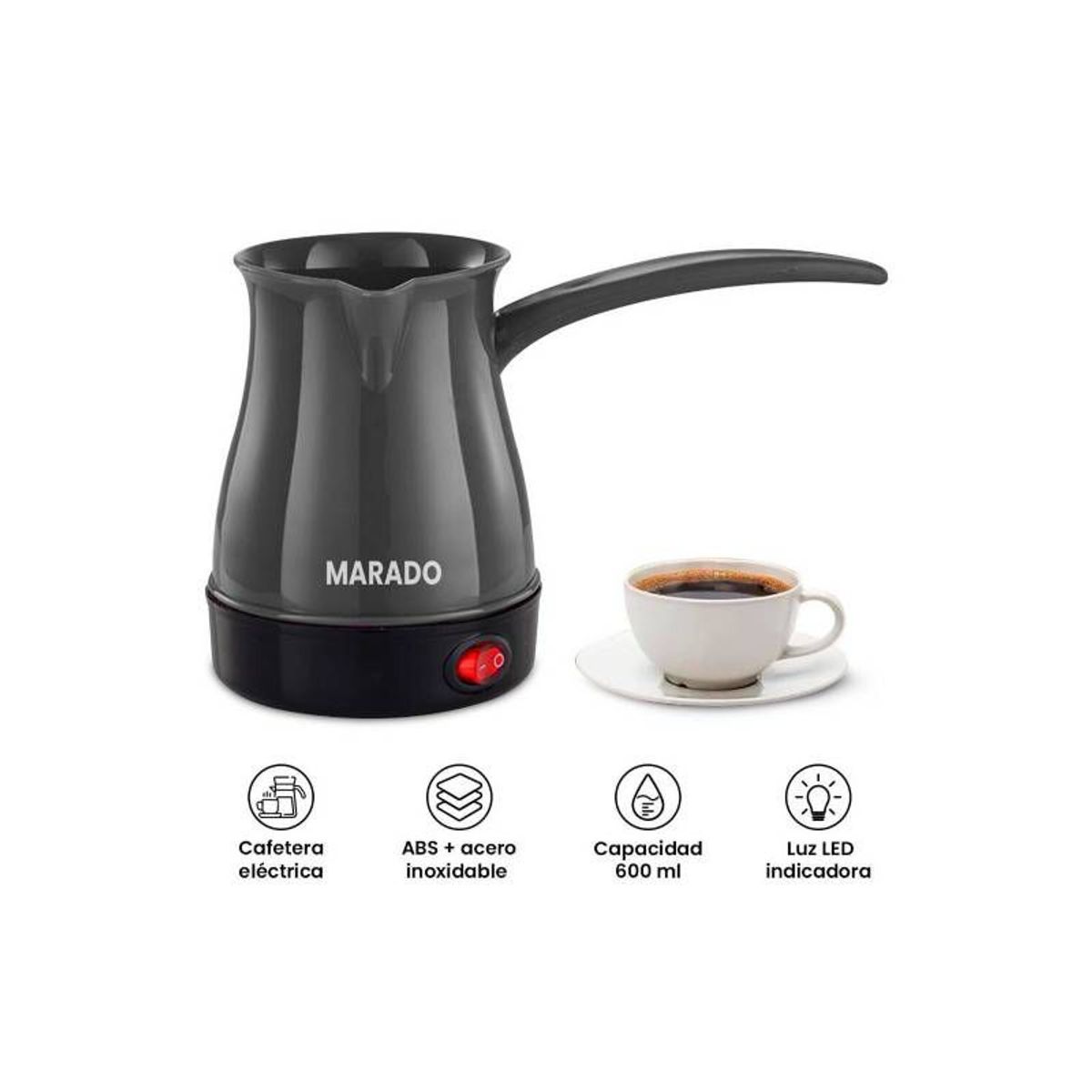 GENERICO - Cafetera eléctrica portátil - negro