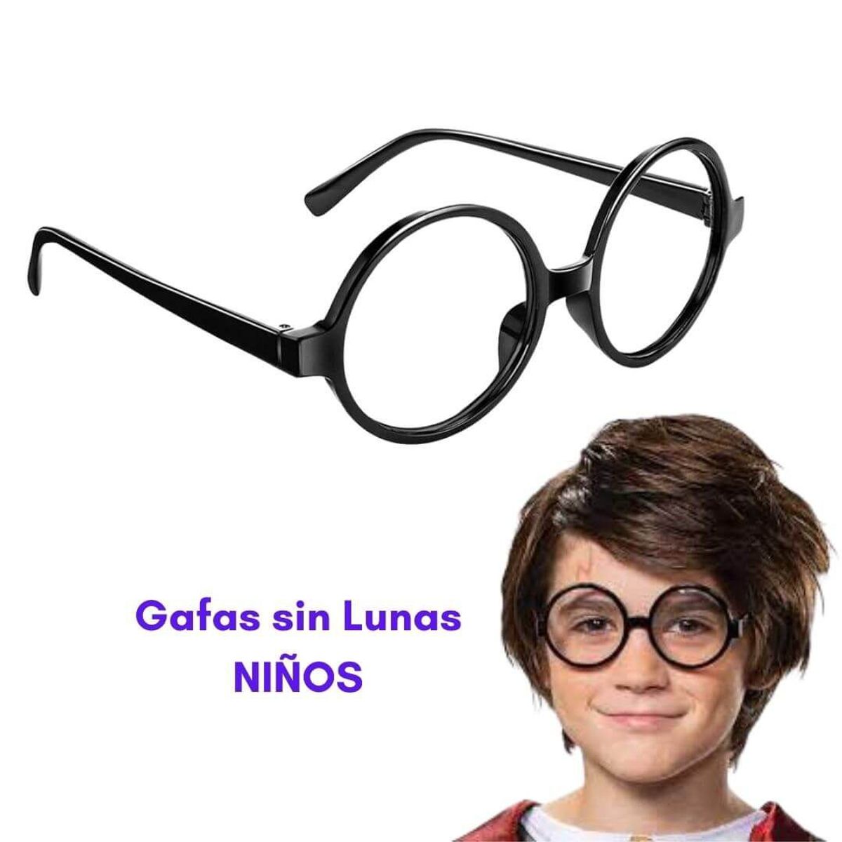 GENERICO - Lentes Harry Potter Sin Lunas Niños y Adolescentes