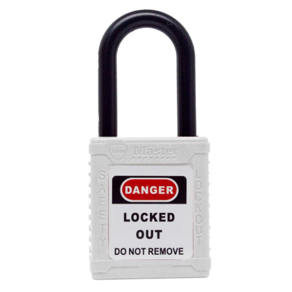 LOTO MASTER - CANDADO CORTO AISLADO COLOR BLANCO