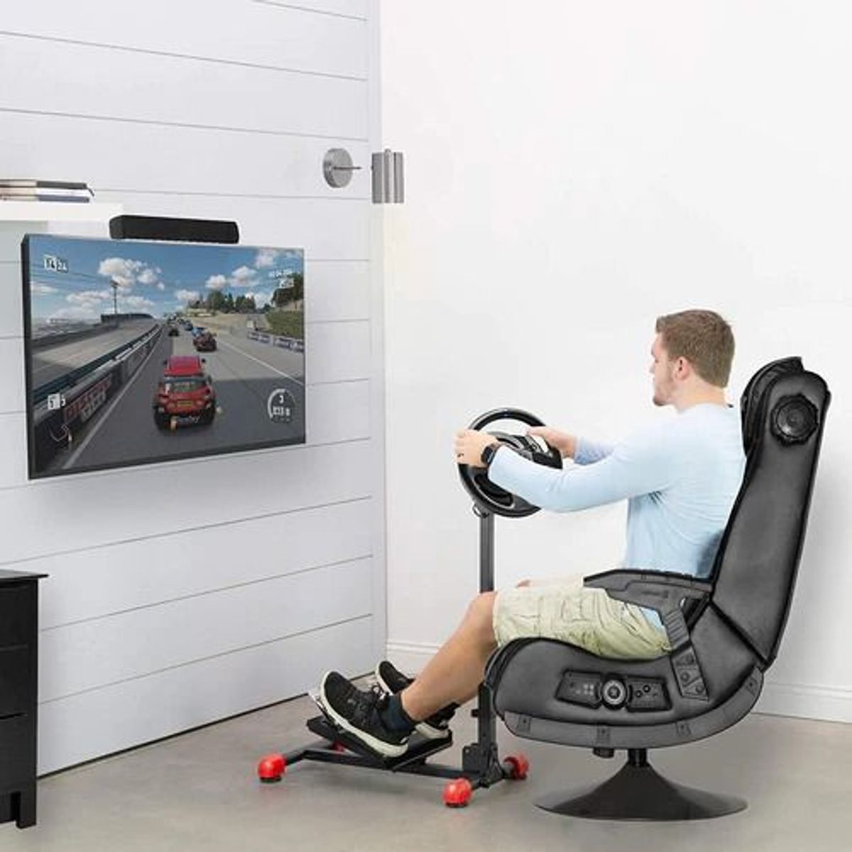 GENERICO - MONTECH - Soporte plegable para Timon Pedal Palanca de cambio