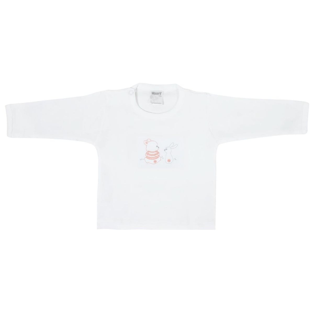 GENERICO - Conjunto Bebe - punto ingles - Amigos V2 - Crema-Melon