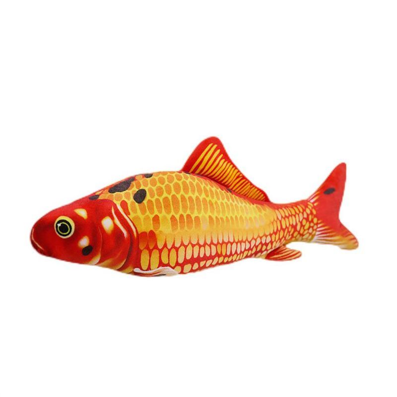 QUE PATAS PET SHOP - Pez Carpa Roja Juguete para Gato USB