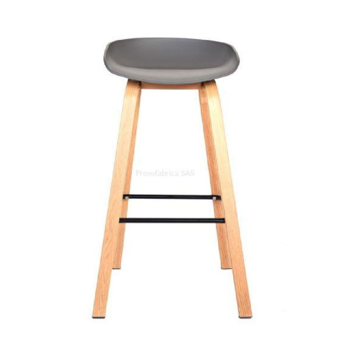 MOBELART - Banco para Bar Misuri ED 65 cm Gris möbelArt