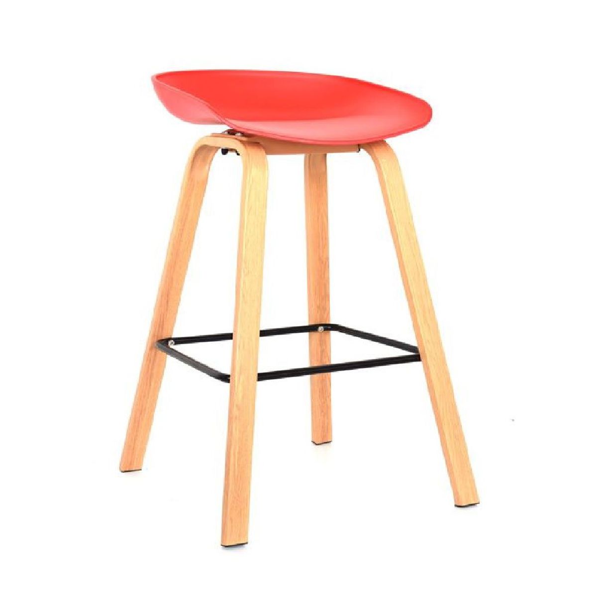 MOBELART - Banco para Bar Misuri ED 65 cm Rojo möbelArt