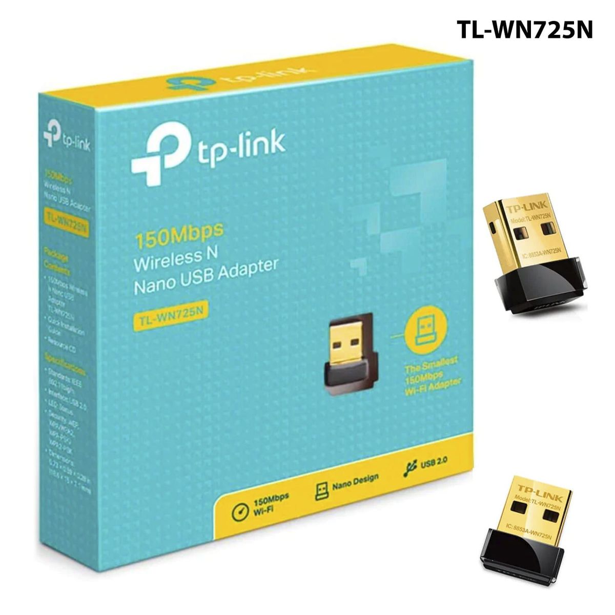 TP LINK - TP-LINK ADAPTADOR INALÁMBRICO N USB NANO DE 150 MBPS (TL-WN725N)