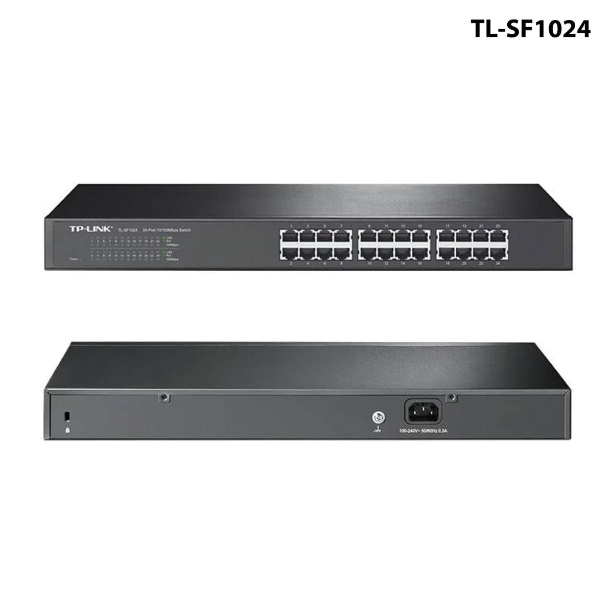 TP LINK - TP-LINK SWITCH DESKTOP 24P 10100 MBPS KIT RACK 19 METAL TL-SF1024
