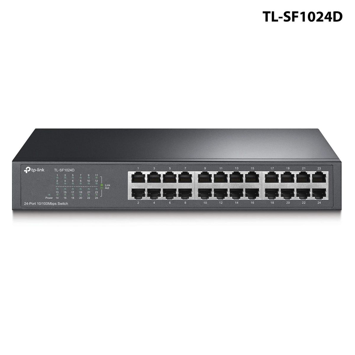 TP LINK - TP-LINK SWITCH DESKTOP 24P 10100 MBPS RACK 13 METAL TL-SF1024D