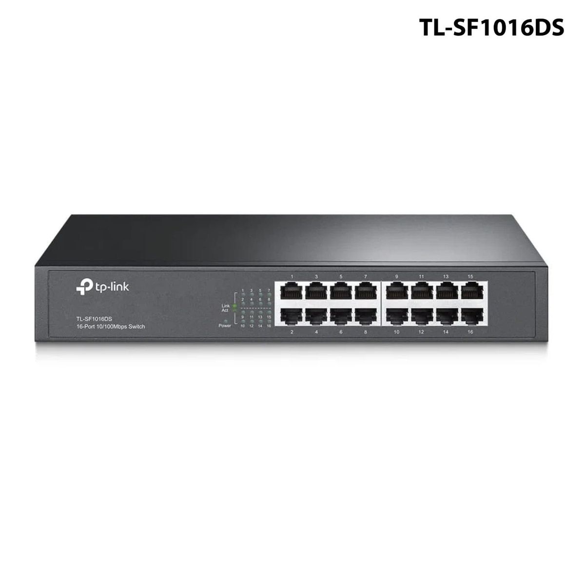 TP LINK - TP-LINK SWITCH DESKTOP 16P 10100 MBPS RACK 13 METAL TL-SF1016DS