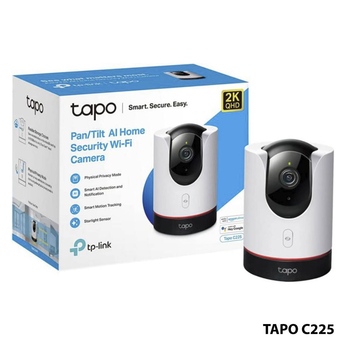 TP LINK - TP-LINK CAMEARA WI-FI TAPO PANTILT 2K TAPO C225