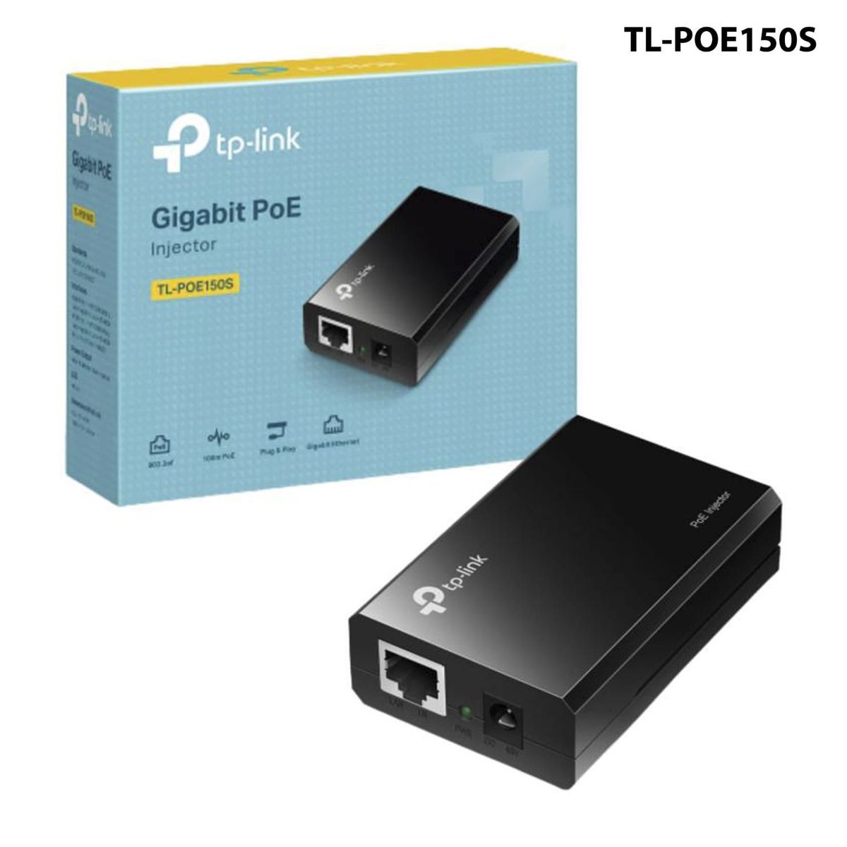 TP LINK - TP-LINK INYECTOR POE 12VDC  5VDC TL-POE150S