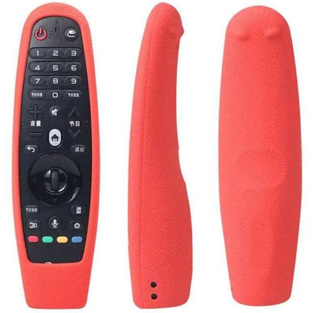 OEM - Funda de Silicona Para Control Magic LG - Rojo